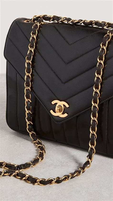 chanel chevron envelope flap bag|More.